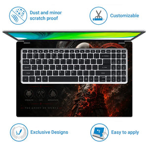 Gaming God Of War Kratos Lava Skin Profile Laptop Skin - View 5