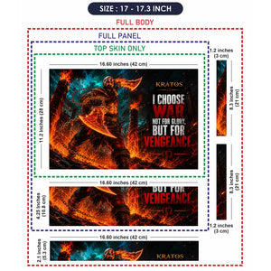 Gaming God Of War Kratos Pillars Vengeance Laptop Skin - View 9