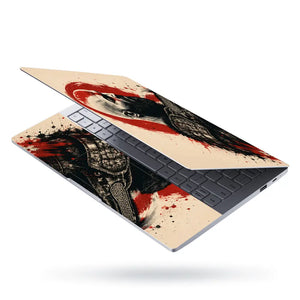 Gaming God Of War Kratos Red Sun Profile Laptop Skin - View 3