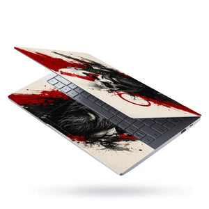 Gaming God Of War Kratos Splash Art Face Laptop Skin - View 3