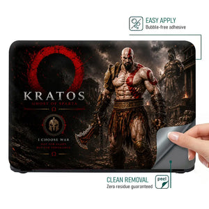 Gaming God Of War Kratos Underworld Ghost Laptop Skin - View 4
