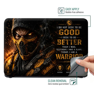 Gaming Mortal Kombat Scorpion Warrior Laptop Skin - View 4