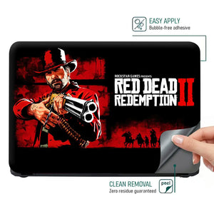Gaming Red Dead 2 Arthur Morgan Poster Laptop Skin - View 4