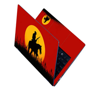 Gaming Red Dead 2 Cowboy Sunset Laptop Skin - View 2