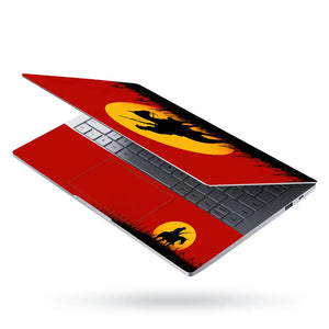 Gaming Red Dead 2 Cowboy Sunset Laptop Skin - View 3