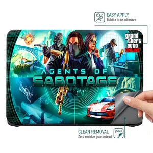 GTA Agents of Sabotage Game Art Laptop Skin - View 4