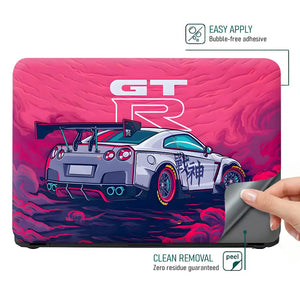 GTR Rearview Power Laptop Skin - View 4