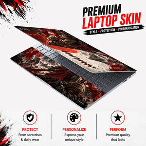 Hanuman Devotion Ascendant Laptop Skin - View 3