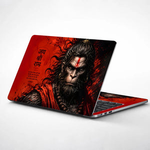 Hanuman Jai Shree Ram Ape Laptop Skin - View 1