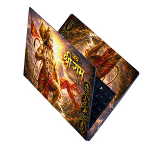 Hanuman Jai Shree Ram Mountain Warrior Laptop Skin - View 2