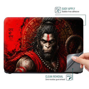 Hanuman Jai Shri Ram Laptop Skin - View 4