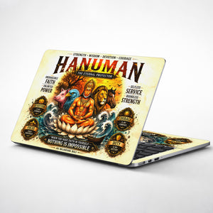 Hanuman Panchatatva Five Animal Heads Poster Laptop Skin - View 1