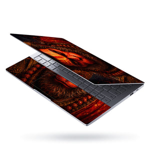 Hanuman Red Warrior Tilak Gold Laptop Skin - View 3