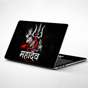 Har Har Mahadev Trident Laptop Skin - View 1