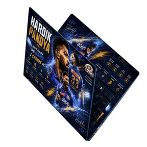 Hardik Pandya Blue Lightning Laptop Skin - View 2