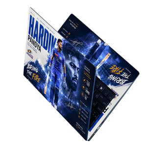 Hardik Pandya Bring The Fire Laptop Skin - View 2