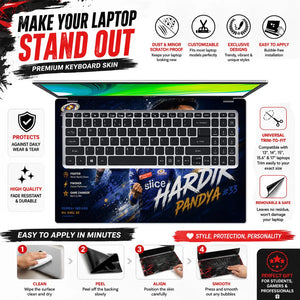 Hardik Pandya Mumbai 33 Laptop Skin - View 5