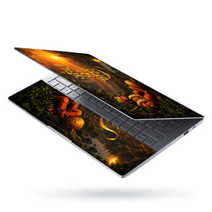 Hindu Hanuman Temple Sunset Laptop Skin - View 3