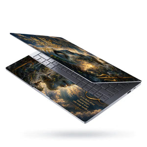 Hindu Shiva Om Namah Shivaya Cosmic Laptop Skin - View 3
