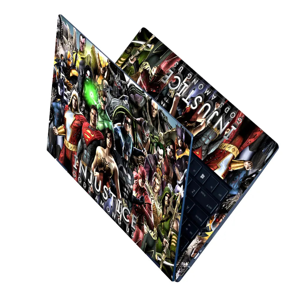 Injustice Gods Among Us Character Roster Laptop Skin - View 2