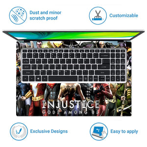 Injustice Gods Among Us Character Roster Laptop Skin - View 5