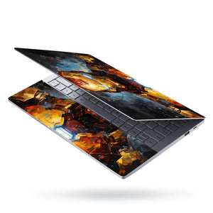 Iron Man Brush Stroke Art Laptop Skin - View 3