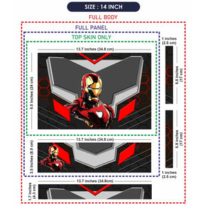 Iron Man Tech Suit Armor Laptop Skin - View 7