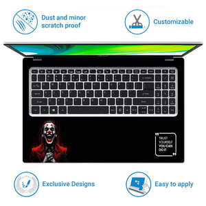 Joker Laughing Trust Yourself Quote Laptop Skin - View 5