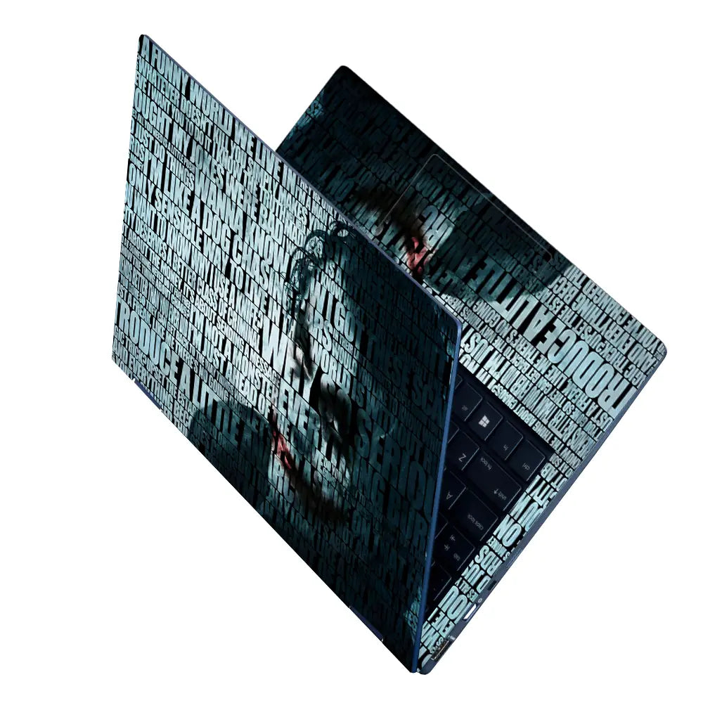 Joker Quotes Laptop Skin - View 2