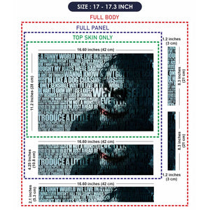 Joker Quotes Laptop Skin - View 9
