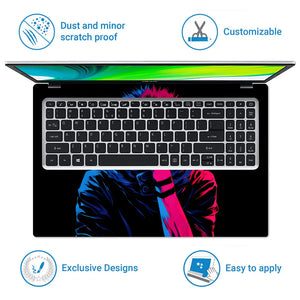 Jujutsu Kaisen Neon Sukuna Shadow Laptop Skin - View 5