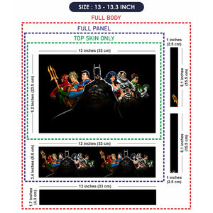 Justice League Dark Silhouettes Laptop Skin - View 6