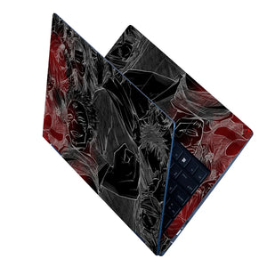 Kaisen Anime Black Laptop Skin - View 2
