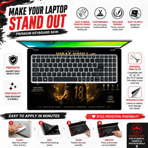 Kohli Chase Master Gold 18 Laptop Skin - View 5