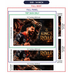 Kohli Kings Roar Lion Laptop Skin - View 7