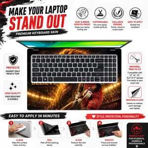 Kohli RCB We Believe Lion Laptop Skin - View 5