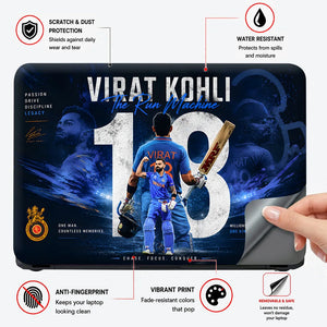 Kohli Run Machine 18 Legacy Laptop Skin - View 4