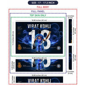 Kohli Run Machine 18 Legacy Laptop Skin - View 9