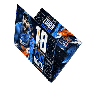Kohli Run Machine Byjus Blue Laptop Skin - View 2