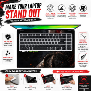 Kratos Be Strong Laptop Skin - View 5