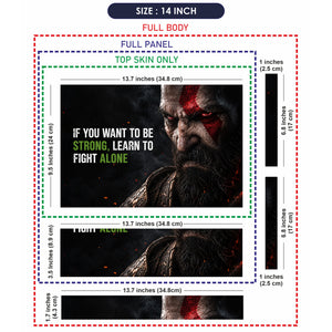 Kratos Be Strong Laptop Skin - View 7