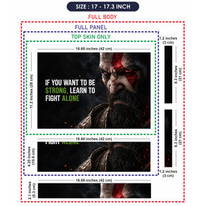 Kratos Be Strong Laptop Skin - View 9