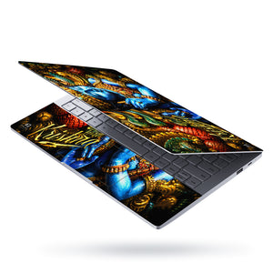 Krishna Blue Statue Ornate Side Laptop Skin - View 3