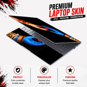 Krishna Hand Rose Exchange Laptop Skin - View 3