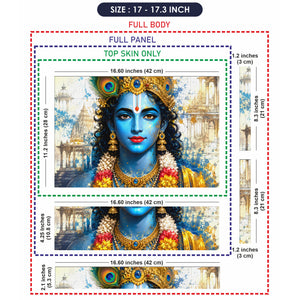Krishna Royal Crown Face Laptop Skin - View 9