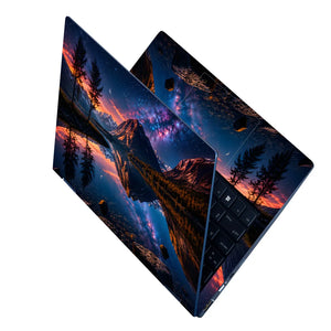 Landscape Twilight Mountain Lake Milky Way Reflection Laptop Skin - View 2