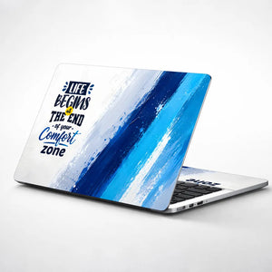 Life Begins Comfort Zone Laptop Skin - View 1
