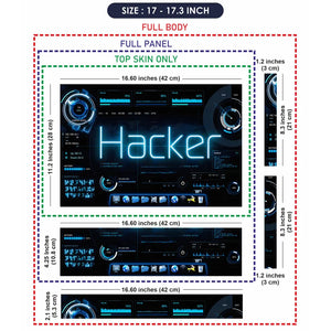 Lifestyle Hacker Tech Dashboard UI Laptop Skin - View 9
