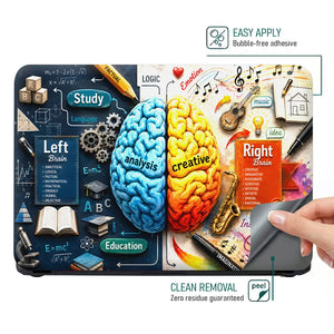 Logic Emotion Brain Study Laptop Skin - View 4