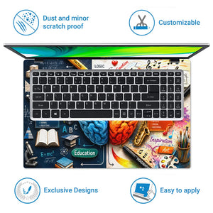 Logic Emotion Brain Study Laptop Skin - View 5
